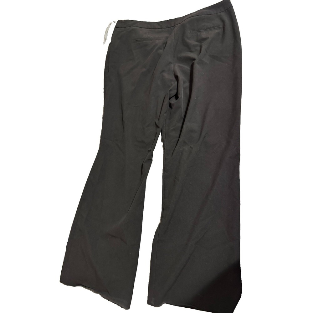 Nicole Miller Black Wide Leg Dress Pants Size 16 Career Work Trousers - Picture 5 of 6